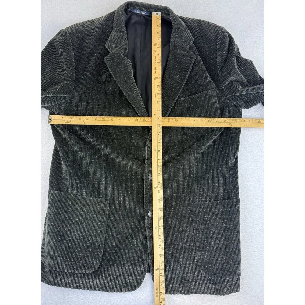 Peter Barton For Bigsby & Kruthers 3 Button Front Sport Coat Blazer Corduroy 46T